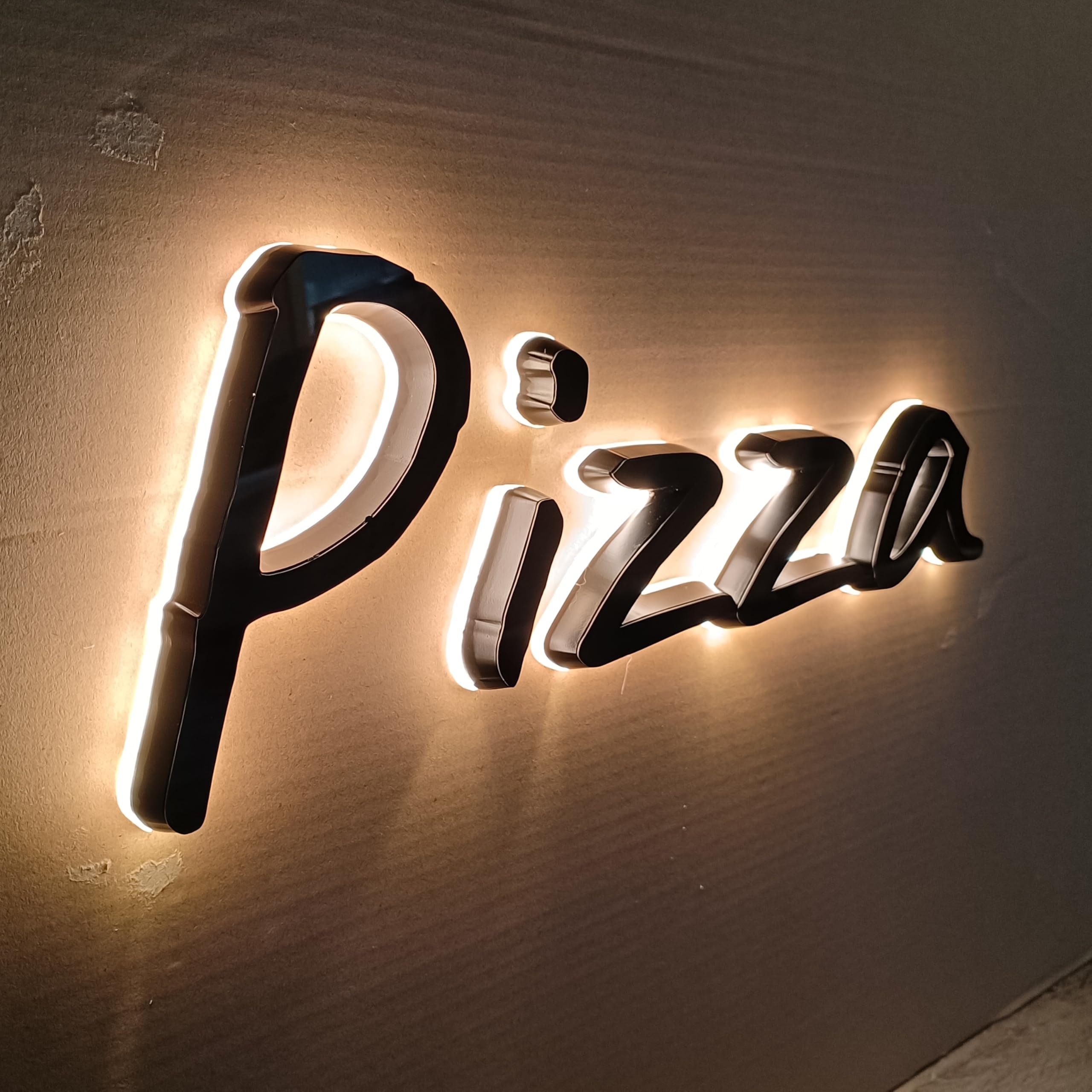 3D Custom LED Illuminated Electronic Sign Light up 3D Acrylic Logo for Business Office for Outdoor Company Advertising
