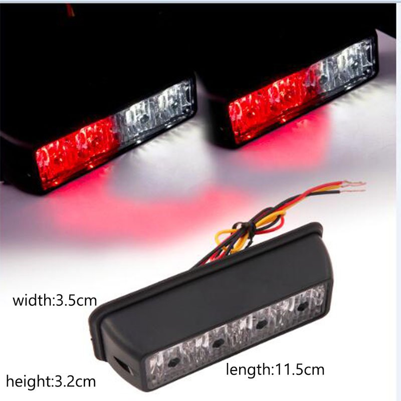 Wholesale 12/24V 4 Leds IP65 Waterproof Universal Car Flashing Led Warning Lights Emergency Led Flash Light Strobe Light