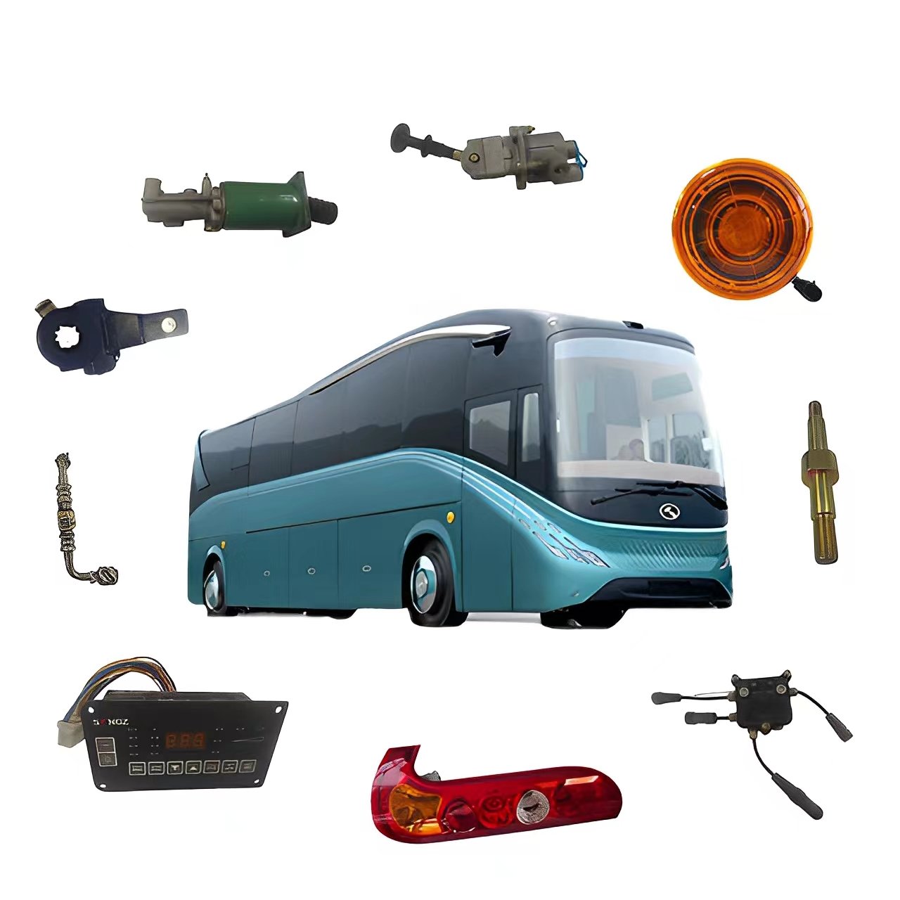 Oem Wholesale Higer Headlight Kinglong Original Bus Accessories Higer Bus Parts Bus Parts & Accessories
