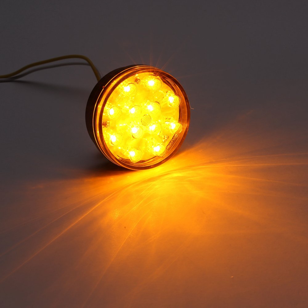 Manufacturer Best Quality 100% Waterproof ECE 10-30V Round 2.5 Inch Truck Bus Trailer Tail Lights LED Stop DI Reverse