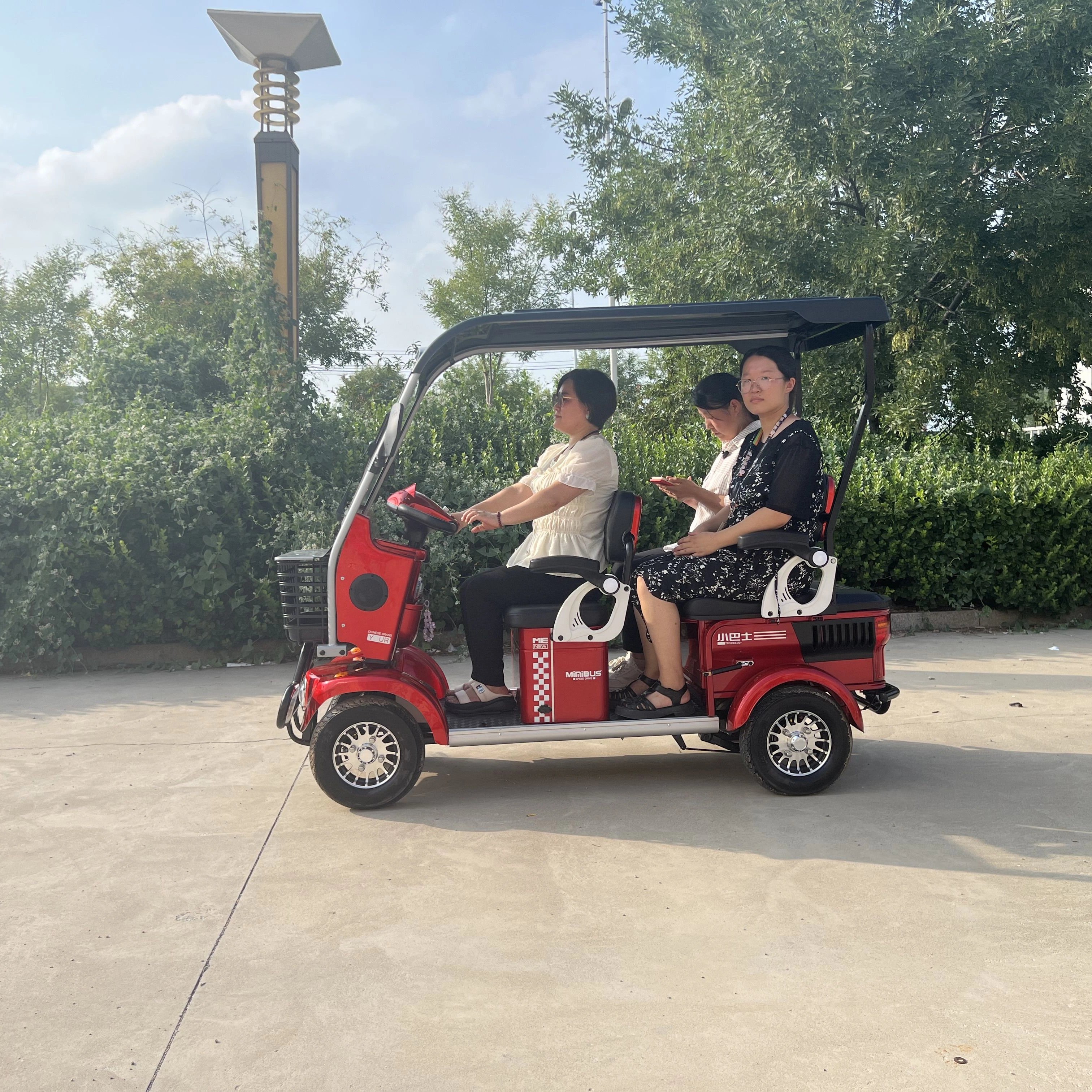 Factory Sale Sightseeing Bus Electric Vehicles 1200w Brushless Motor Customized 4 Seat Rental Business