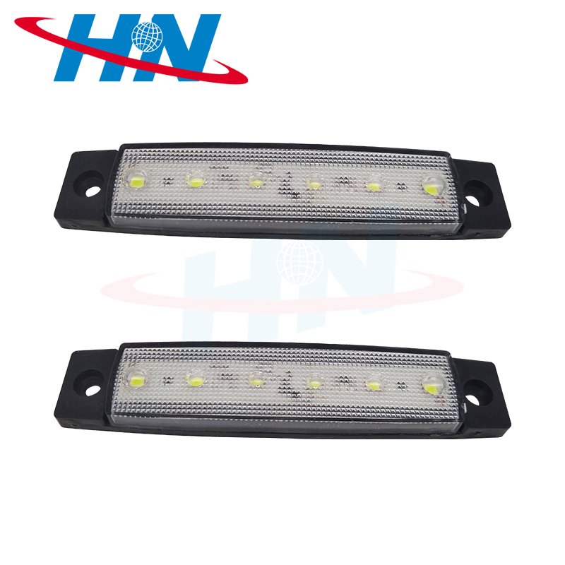 LED 24V 6 SMD LED Auto Car Bus Truck Wagons Side Marker Indicator Trailer Light Rear Side Lamp