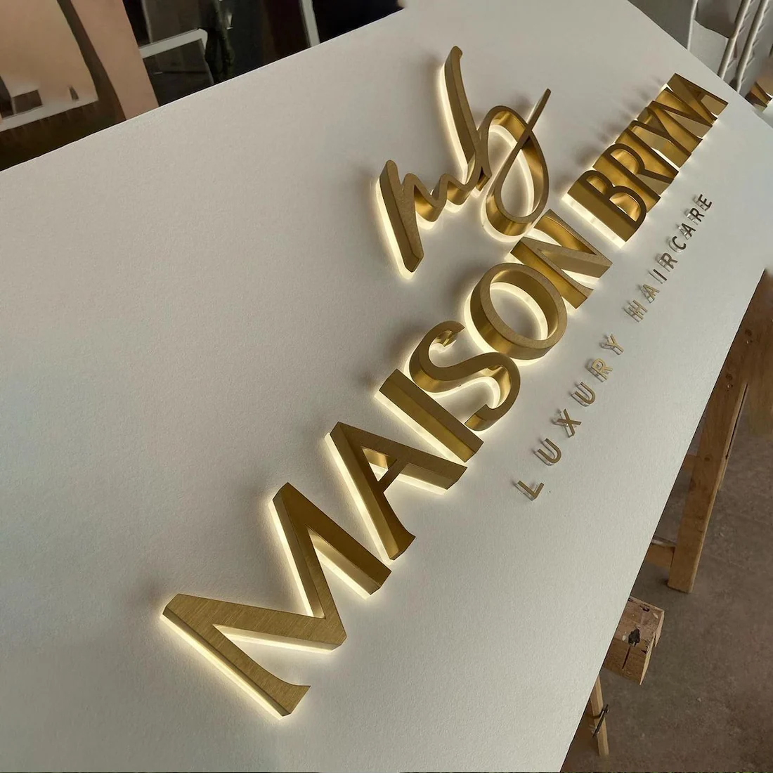 Led Backlit Letters Sign Signboard Led Channel Letters Business Logo Sign Custom 3D Channel Letter Sign