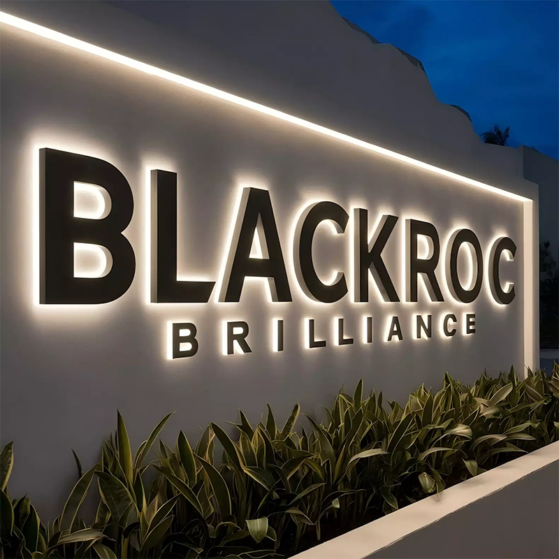 Led Backlit Letters Sign Signboard Led Channel Letters Business Logo Sign Custom 3D Channel Letter Sign