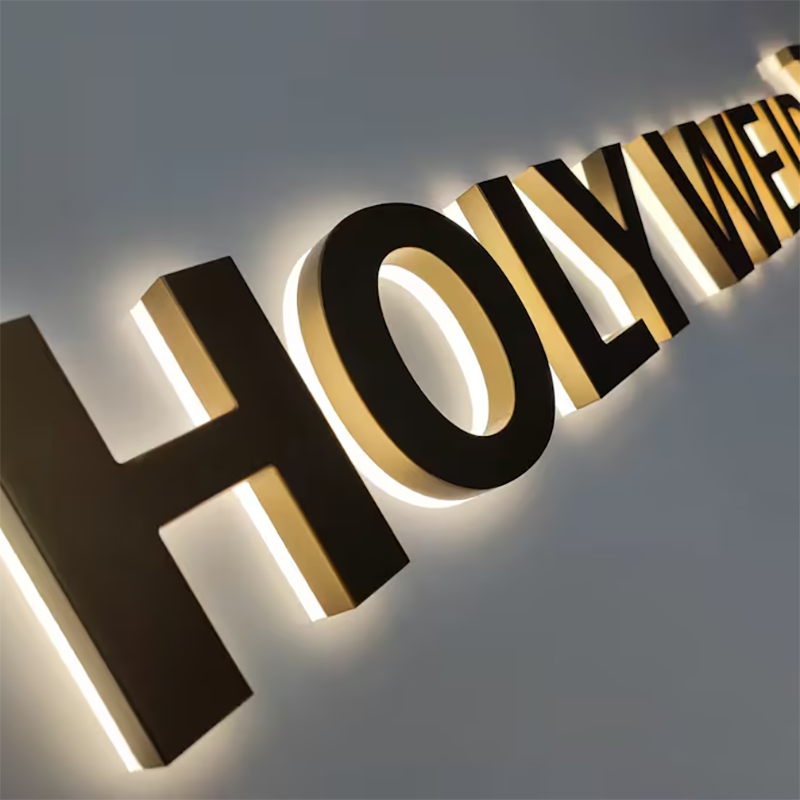 Led Backlit Letters Sign Signboard Led Channel Letters Business Logo Sign Custom 3D Channel Letter Sign