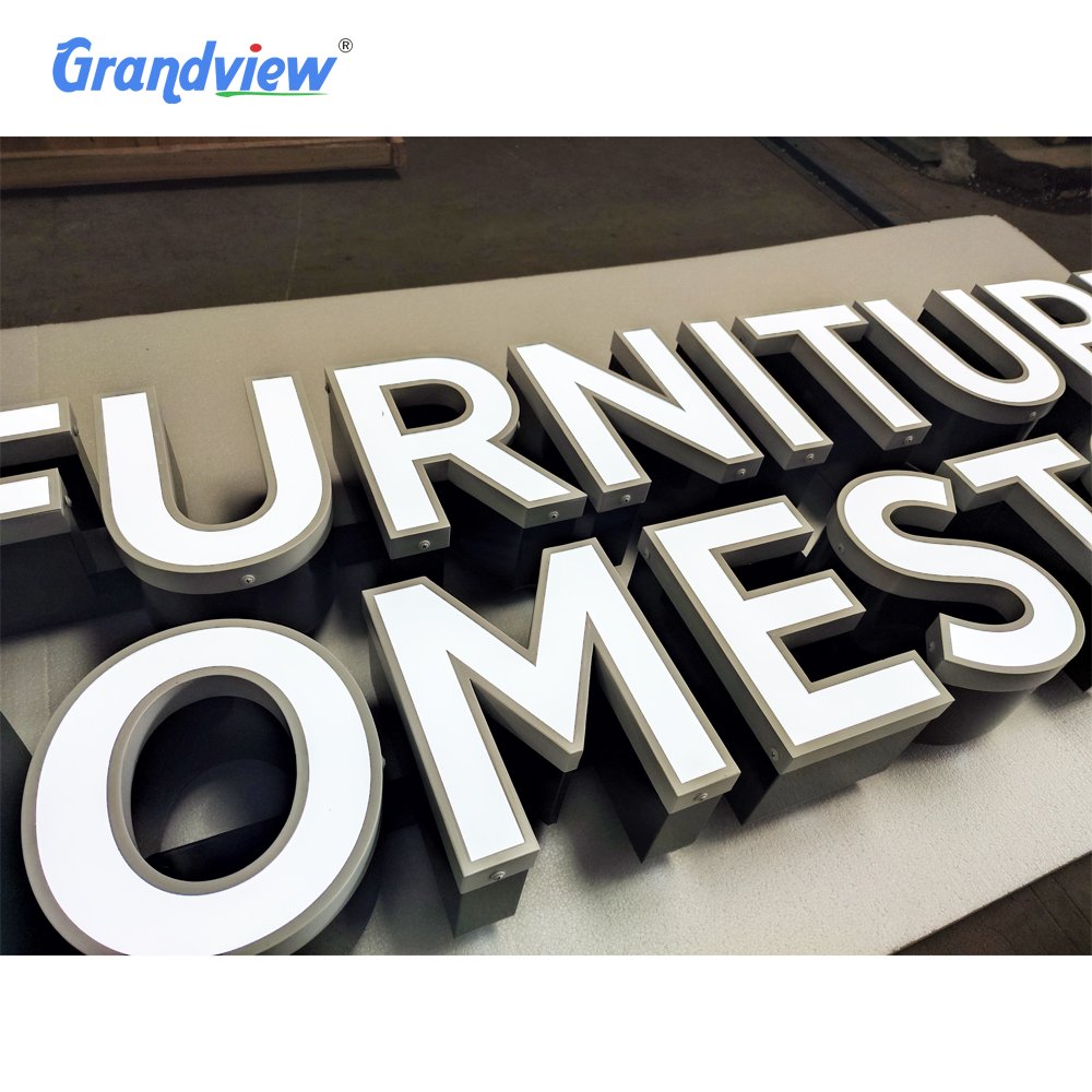 Led Illunimate Sign 3d Metal Backlit Letter Signs Smoke Shop Led Sign for Company Channel