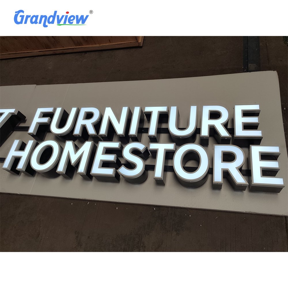 Led Illunimate Sign 3d Metal Backlit Letter Signs Smoke Shop Led Sign for Company Channel
