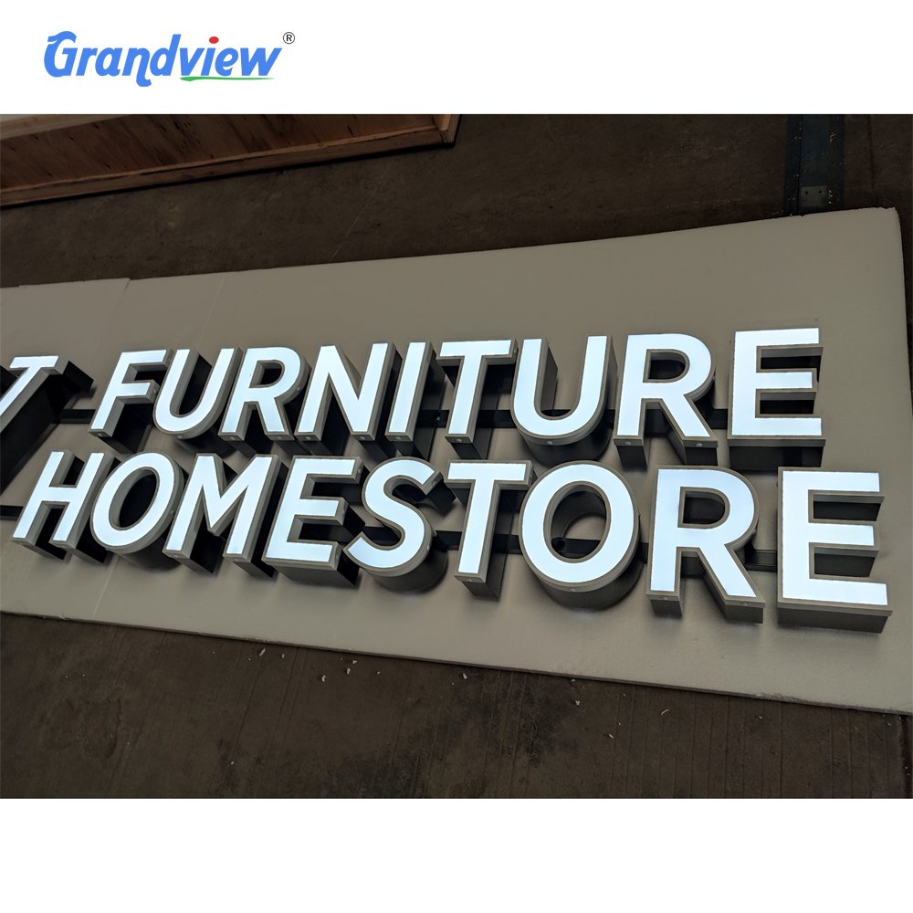 Led Illunimate Sign 3d Metal Backlit Letter Signs Smoke Shop Led Sign for Company Channel