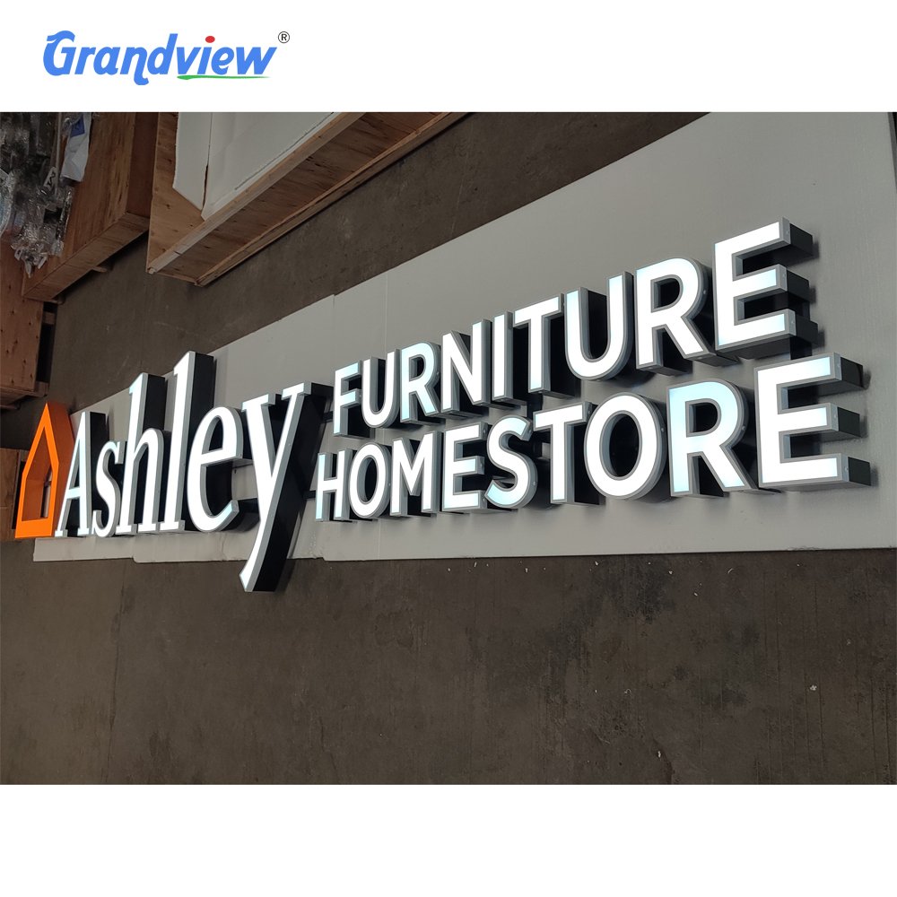 Led Illunimate Sign 3d Metal Backlit Letter Signs Smoke Shop Led Sign for Company Channel