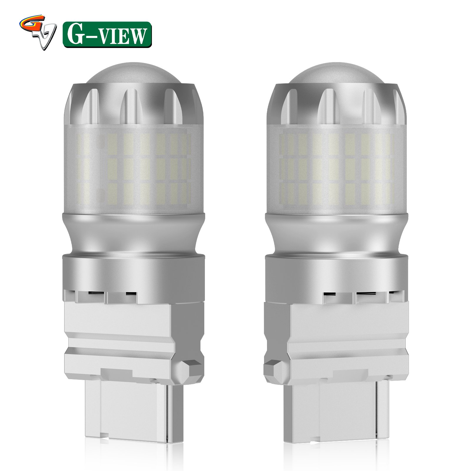 Gview Car Signal Light 3156 LED Bulb 1156 7443 3157 White 12V Reverse Parking Lamp Turn signal Brake Light P27W Car Tail Bulbs