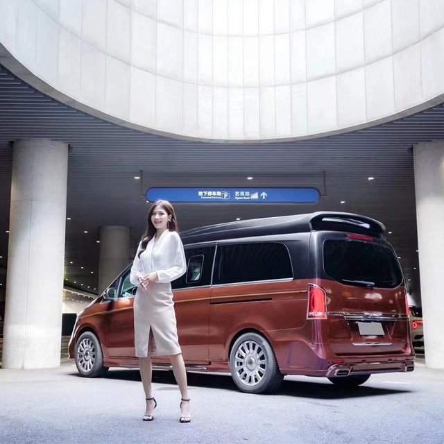 Vito V250 V260 W447 V-Class Body Knight Surround Front and Rear Bumper Hood Body Kit Side Skirt Grille