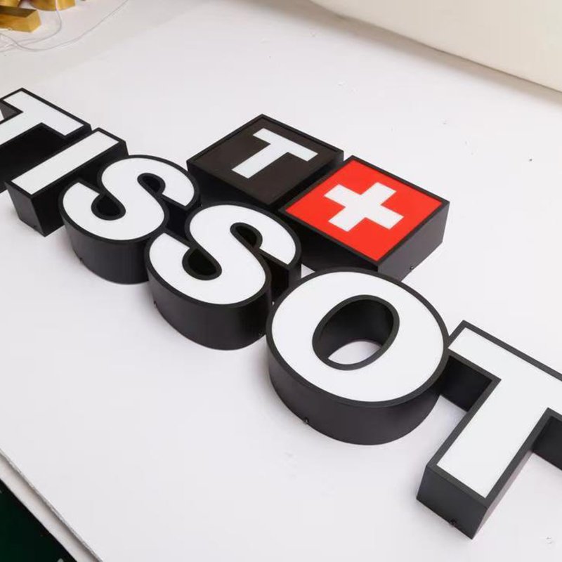Company Signs Led Acrylic Light Channel Letters Outdoor 3D Acrylic Front Lit Led Shop Sign