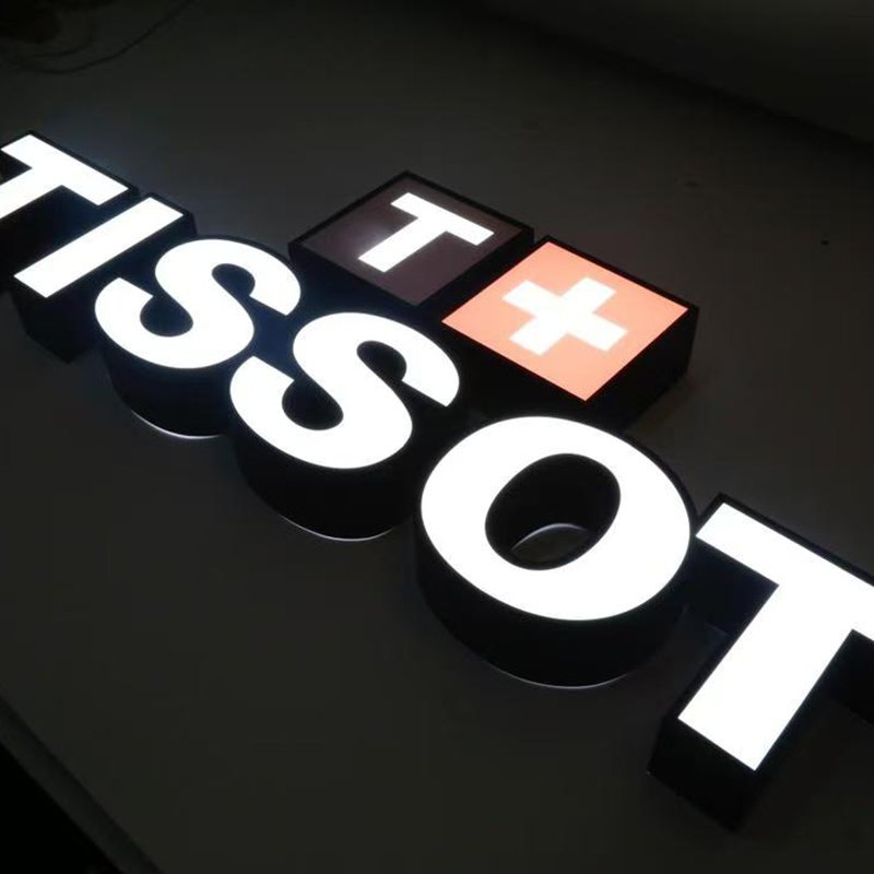 Company Signs Led Acrylic Light Channel Letters Outdoor 3D Acrylic Front Lit Led Shop Sign
