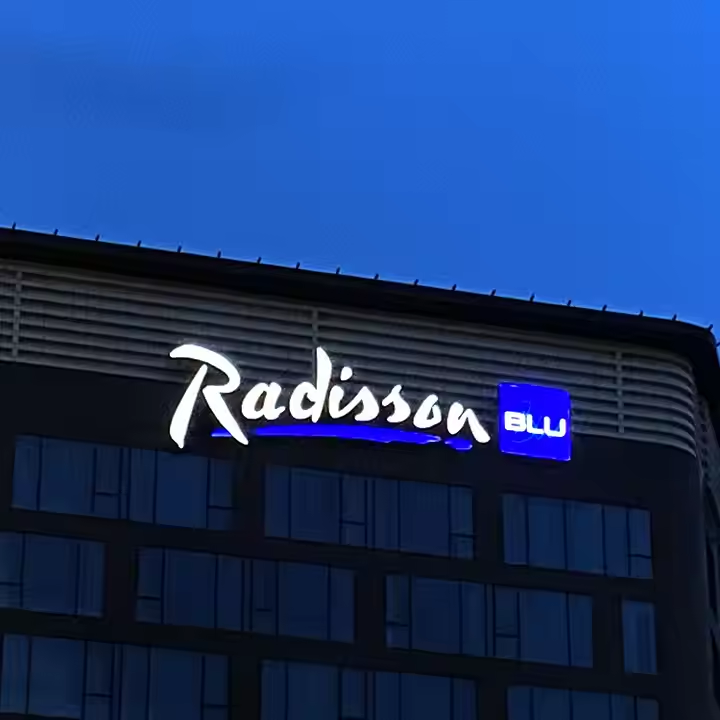 Company Signs Led Acrylic Light Channel Letters Outdoor 3D Acrylic Front Lit Led Shop Sign