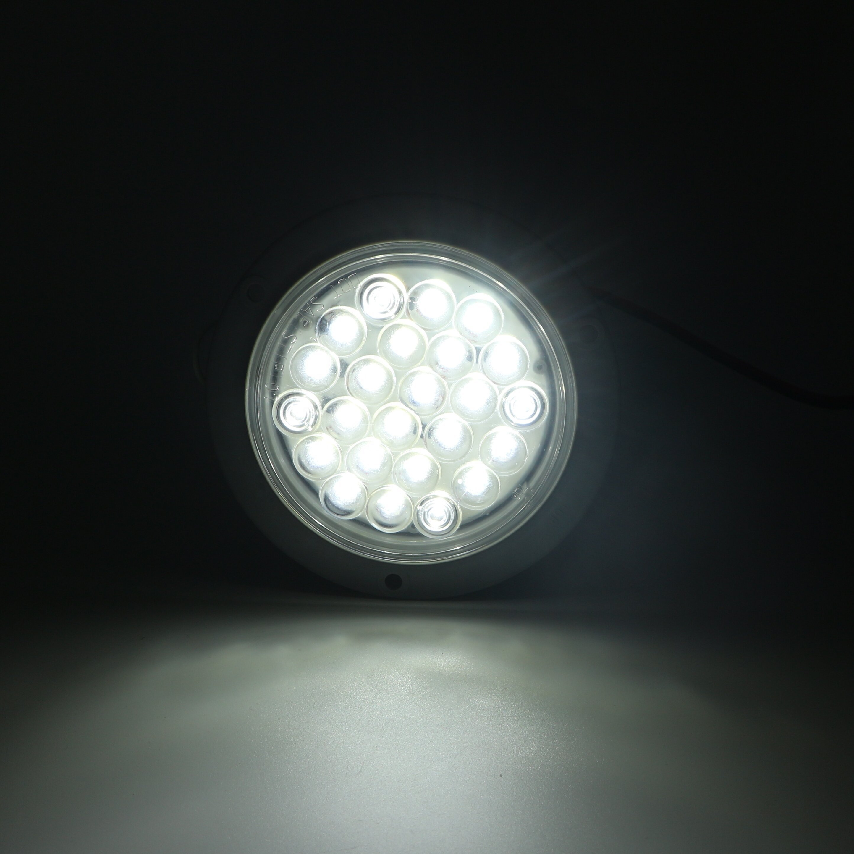 10-30V High Quality 4 Inch clear Lens Round Stop Turn Indicator Lamp Custom Truck Led Tail Lights 100% Waterproof