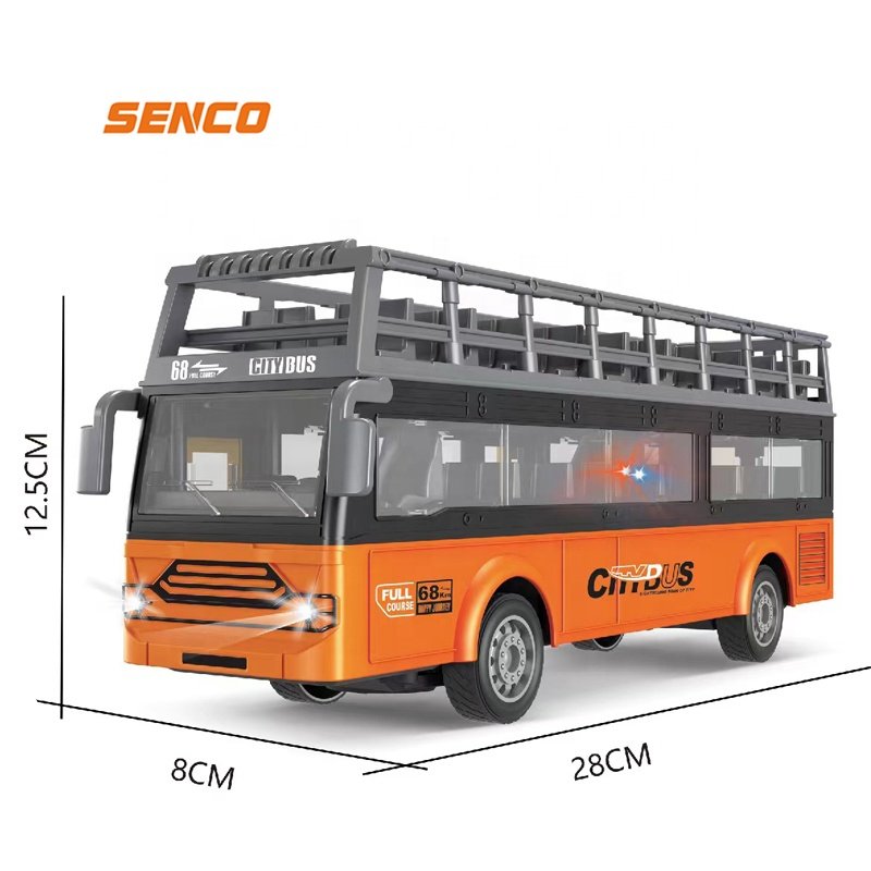 Senco Radio Control City Bus Toy Remote Control Double Deck Sightseeing Bus Toys Rc Remote Control Bus Toy