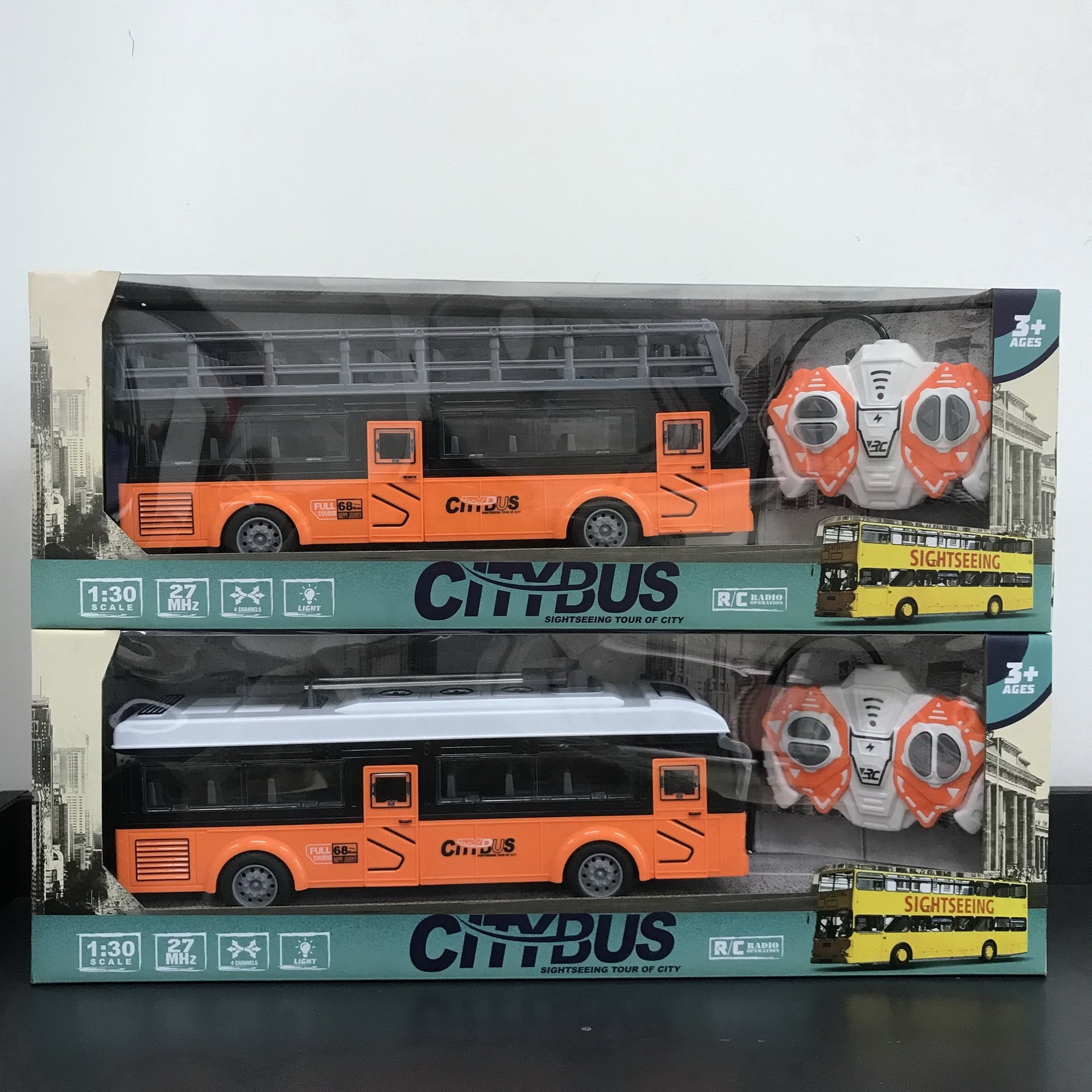 Senco Radio Control City Bus Toy Remote Control Double Deck Sightseeing Bus Toys Rc Remote Control Bus Toy