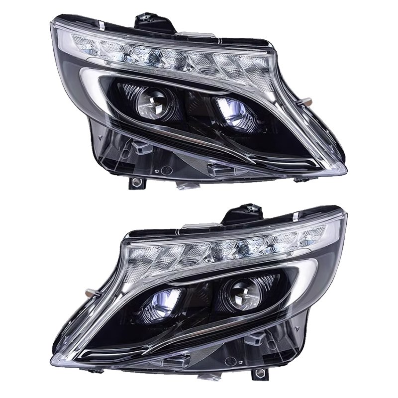 High Quality Car Accessories LED Headlights for Mercedes Benz V Class W447 Head Light 2016 2019 Vito V260 Head Lamp Upgrade DRL