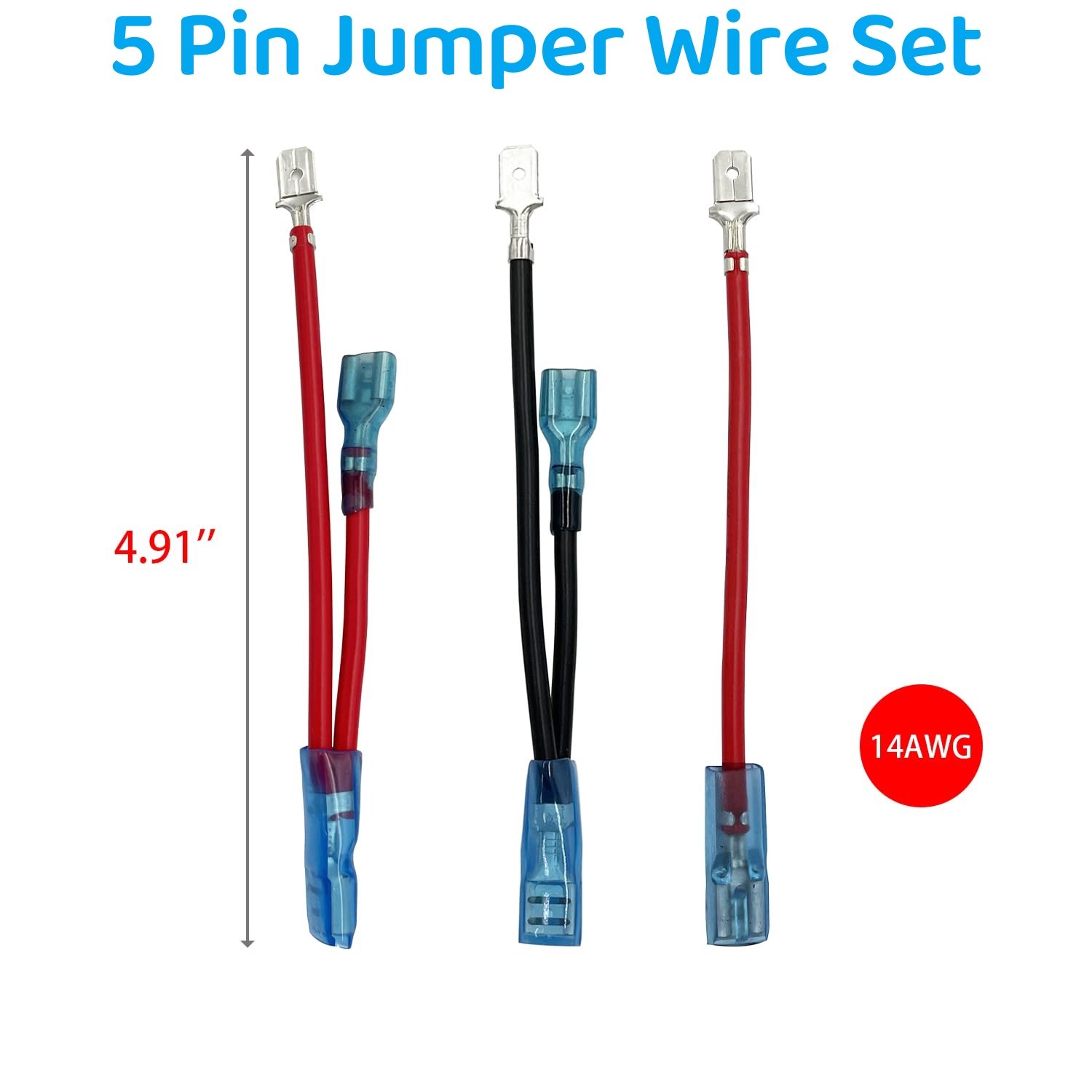 2-10 Pin Rocker Switch Jumper Wires Set with Male and Female Terminal for 12V On/Off ARB Carling Rocker Toggle Switch Wiring