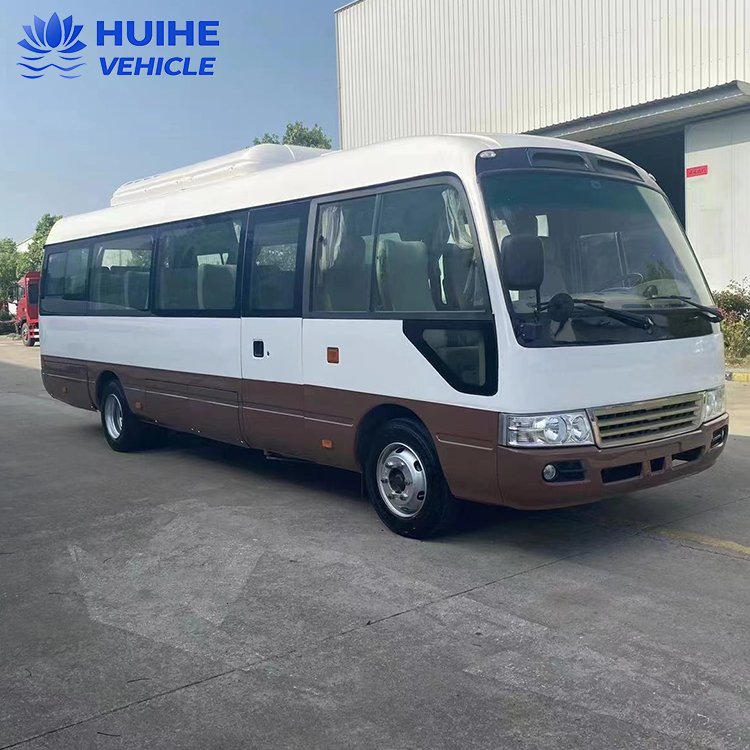 2013 Model Used Coaster Bus with 29 Seats Second Hand Diesel Manual 30 Seater Coach Left Hand Drive Front Engine