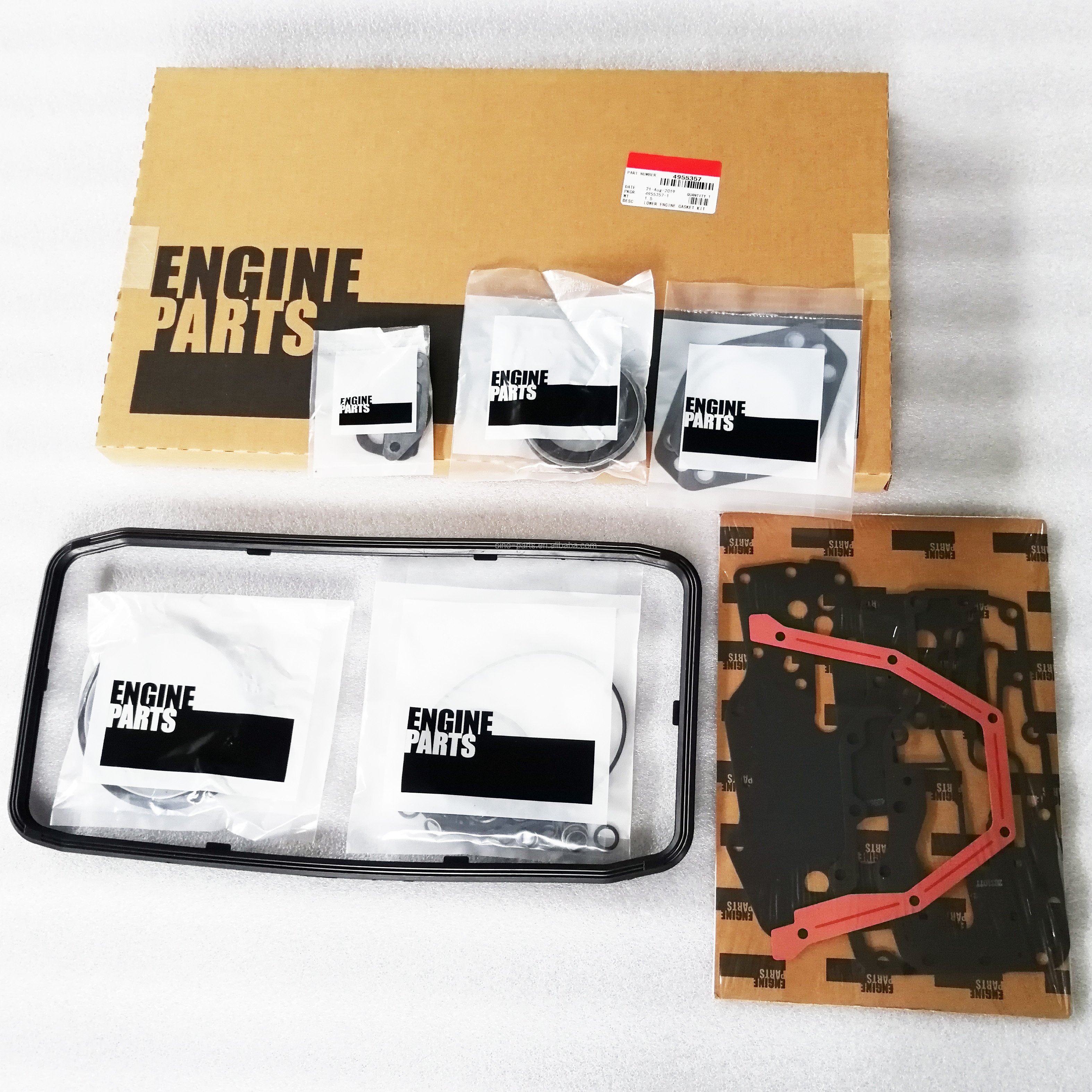 Vehicle Engine Repair Kit ISBe QSB Lower Gasket Kit 4955357 Engine Overhaul Gasket Kit
