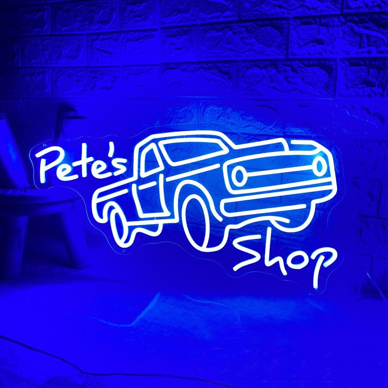 Personalized Custom Waterproof Word Wall Decor Custom Neon Sign for Car