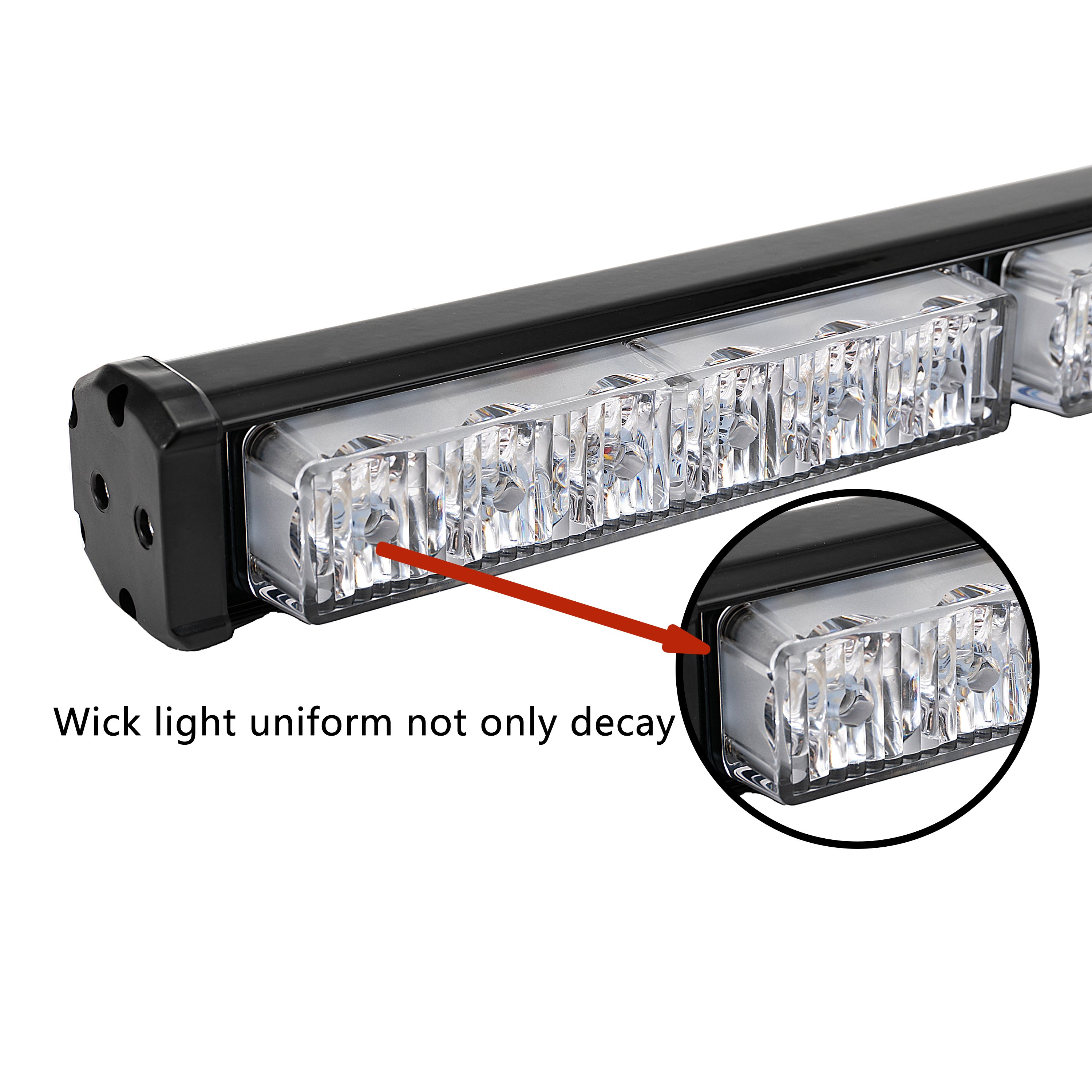 12/24V Ambulance Emergency LED Strobe Light Bar for Cars Universal Warning Flashing for Nissan Suzuki Hyundai