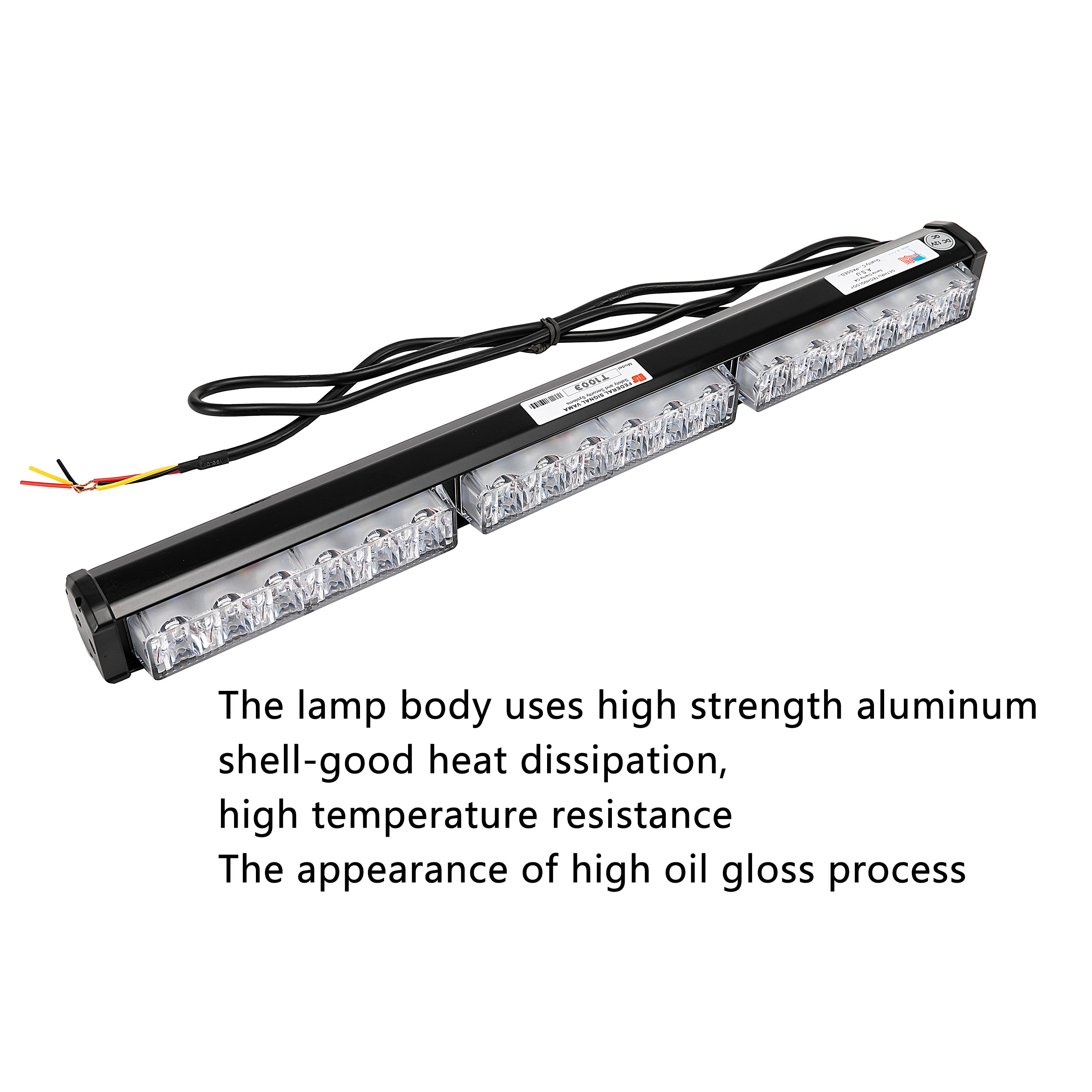 12/24V Ambulance Emergency LED Strobe Light Bar for Cars Universal Warning Flashing for Nissan Suzuki Hyundai
