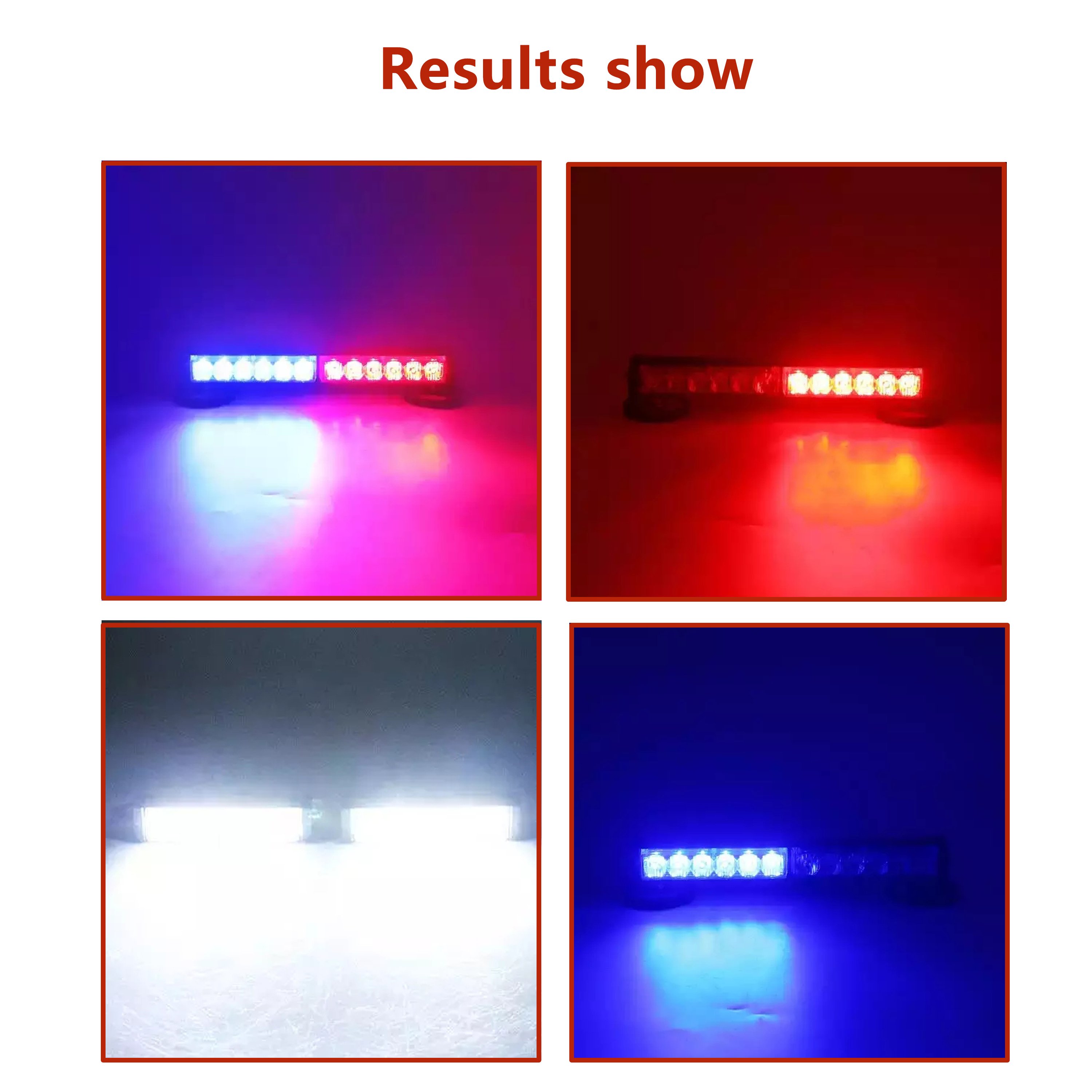 12/24V Ambulance Emergency LED Strobe Light Bar for Cars Universal Warning Flashing for Nissan Suzuki Hyundai