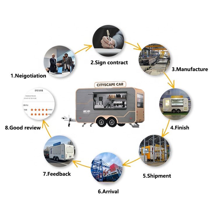 2024 New Arrival Food Van Car Bus Coffee Shop Foodtruck Food Kiosk Van Ice Cream Truck Mobile Juice Bar Food Truck