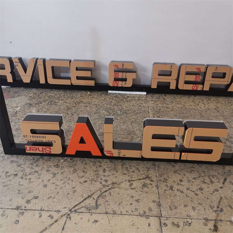 Business Store Frontlit Letter Sign Name Boards Rgb Led Light Signage Shop Printing Outdoor Illuminated Led Logo Signs