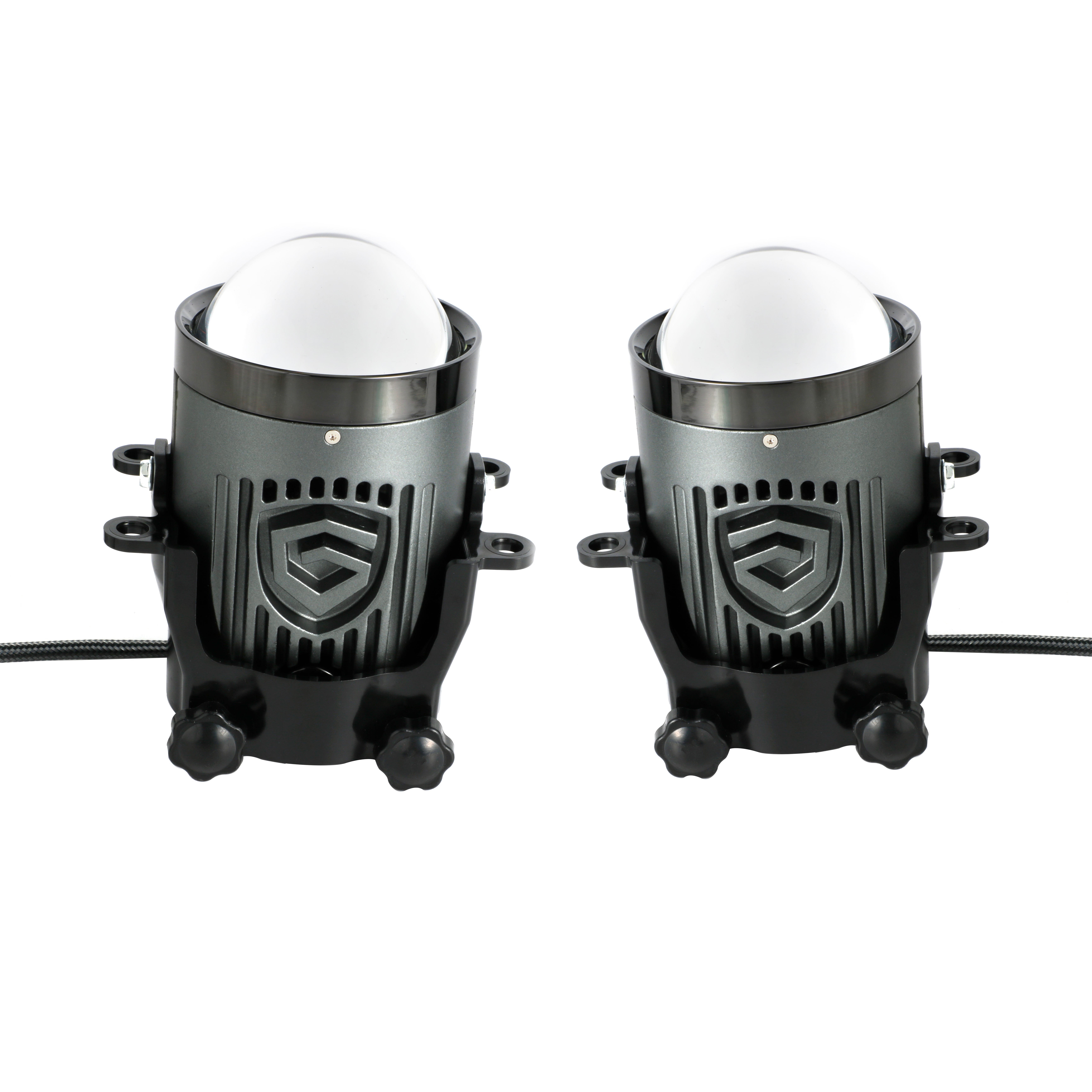 High Quality GF6 3Inch 6000K Bi LED Laser Projector Lenses 12V Car High Low Beam Driving Fog Lights Headlight