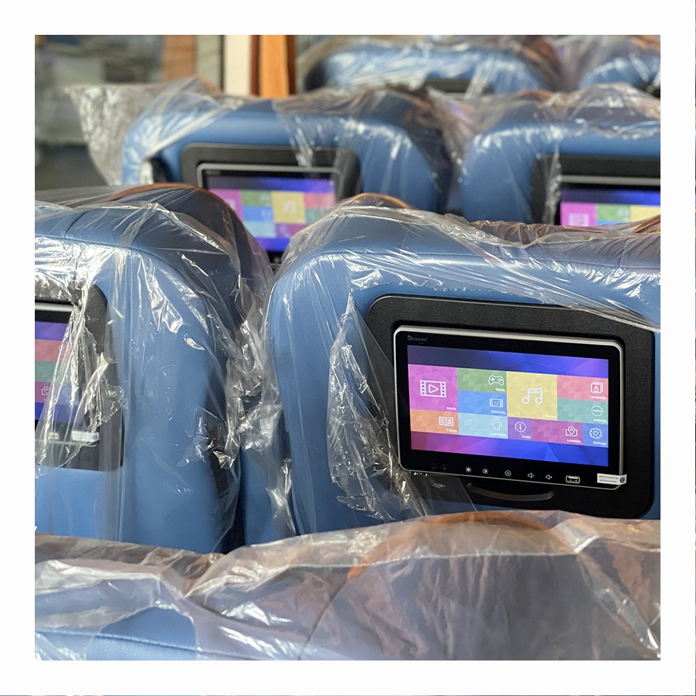 New 13.3 Inches Wireless Buspad VOD System Monitor Android LCD/TFT Bus Seat Back Featuring Movie/Music/Game/Internet Access
