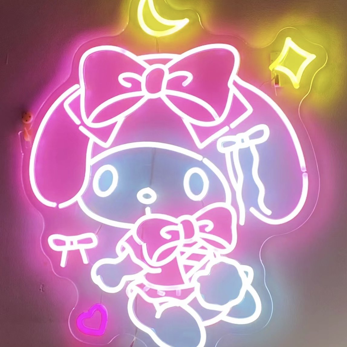 Popular Hello Kitty Anime Neon Light Sign Creative Ambience Decoration for Wall Decor Event Display Party Colorful Decoration