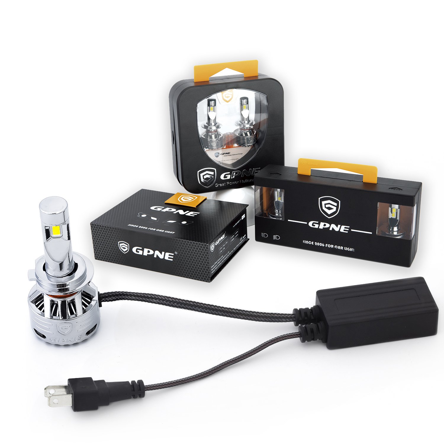 GPNE R6 Car Led Headlights 85W High Quality LED Head Light Waterproof IP68 18000LM H4 H7 H11 Led Headlight Bulbs for Car