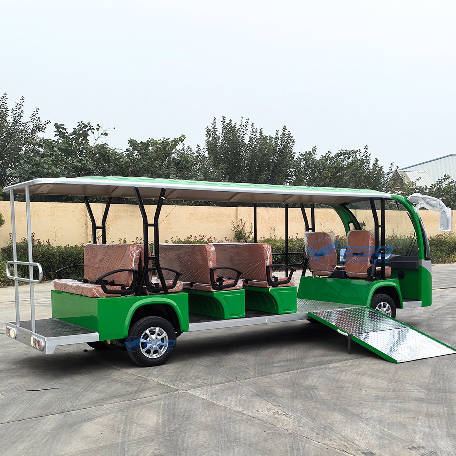 Wholesale Adults 4-wheel Electric Sightseeing Car 72V 8-18 Seater Touring Sightseeing Bus for Sale