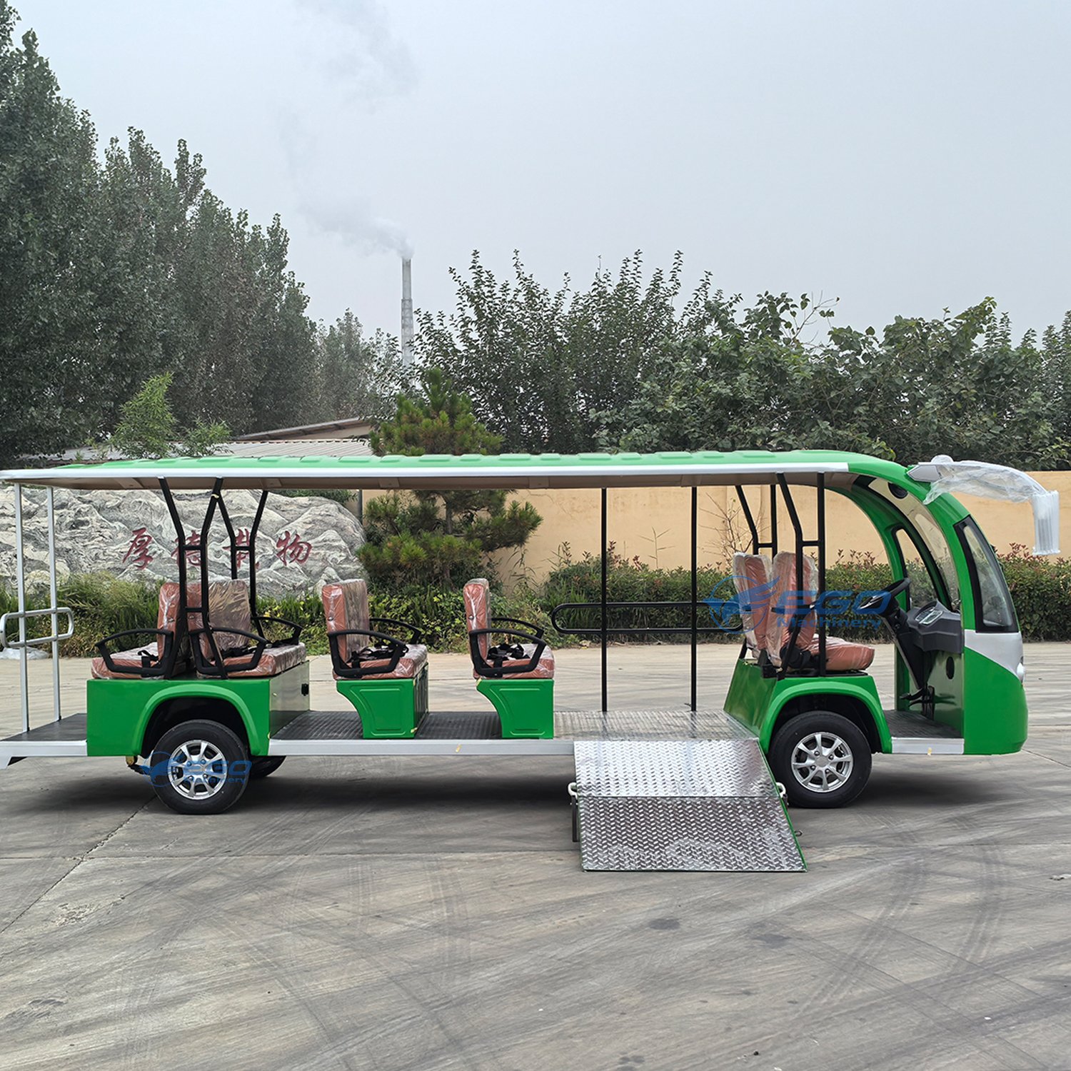Wholesale Adults 4-wheel Electric Sightseeing Car 72V 8-18 Seater Touring Sightseeing Bus for Sale