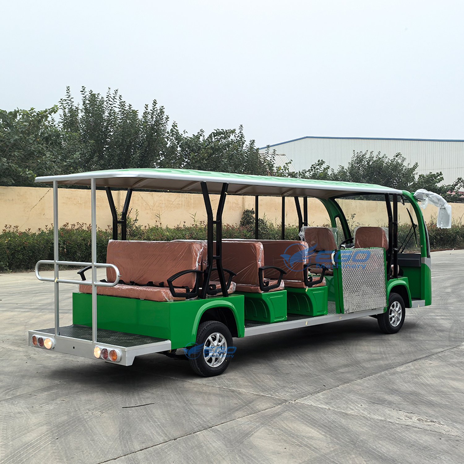 Wholesale Adults 4-wheel Electric Sightseeing Car 72V 8-18 Seater Touring Sightseeing Bus for Sale