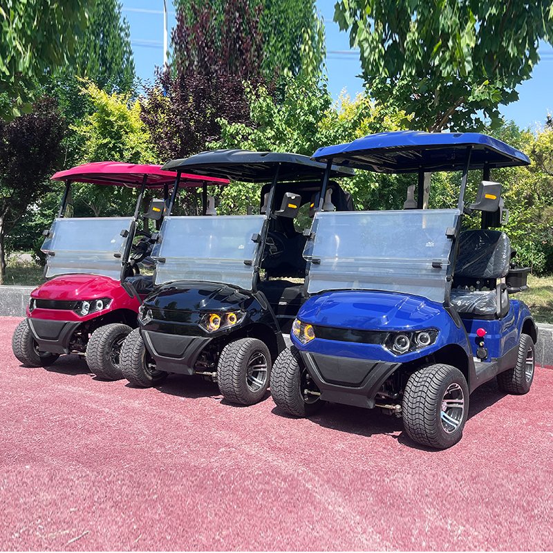 High Quality CE Approved 2+2 Type Electric Golf Buggy 4 Seat Off-Road Golf Cart