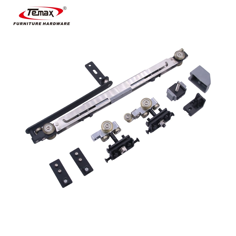 Temax Concealed Bus Sliding Door Mechanism Push Door Interior Flush Sliding Door System for Furniture Accessories