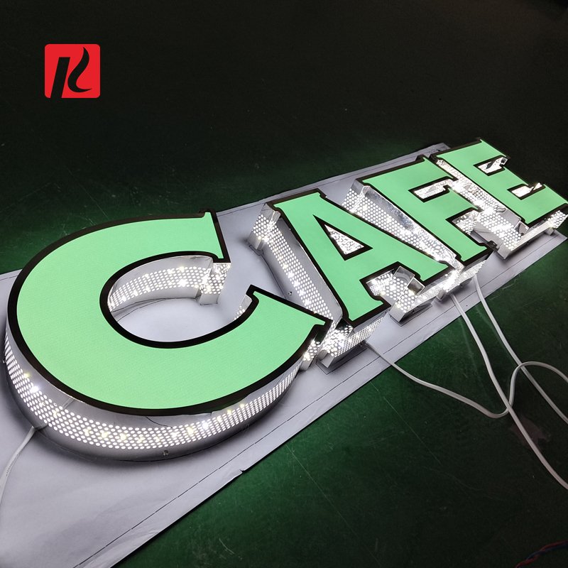 Kexian Custom Shop Advertising LED Acrylic Letter Sign 3D Channel Letter Nails SPA Signs for Store LED Sign