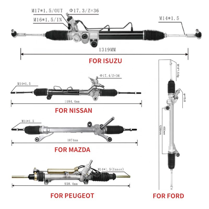 UJOIN Wholesale Steering Gear Box LHD Used Steering Rack for VOLKSWAGEN VW Multivan 7H1422061M