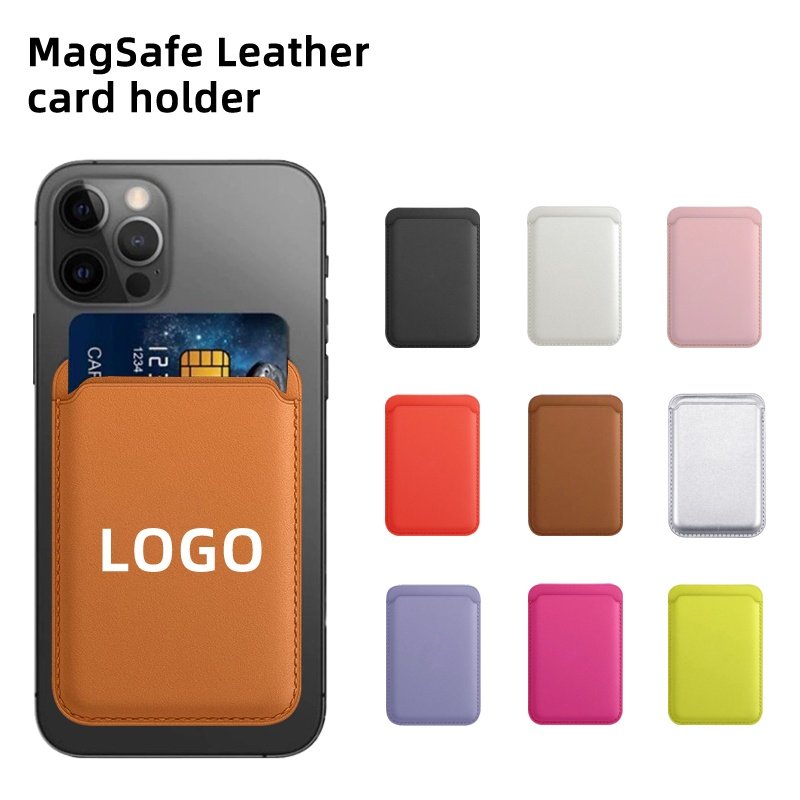 Magnetic Card Holder for iPhone 14 Pro Max Magsafe Back Sticker with Bus Access Control Drawing Mobile Phone Accessory