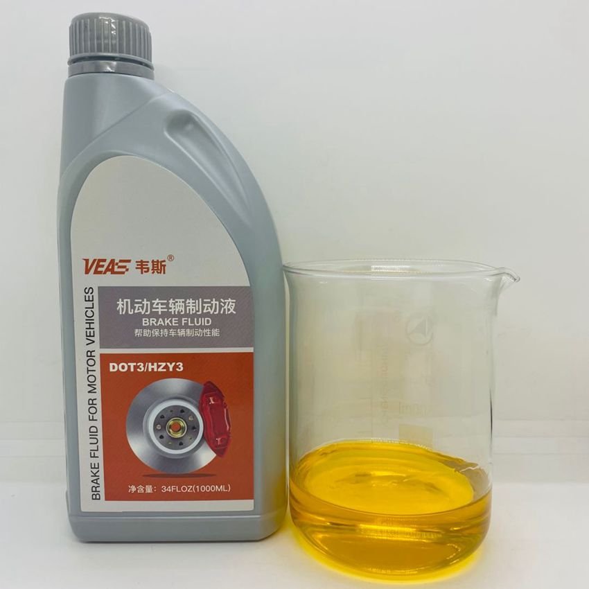 1L Clutch Fluid Heavy Duty Brake Lubricant Dot 3 Brake Synthetic Liquid Fluid 1000ml OEM Dot 4 Brake System Oil