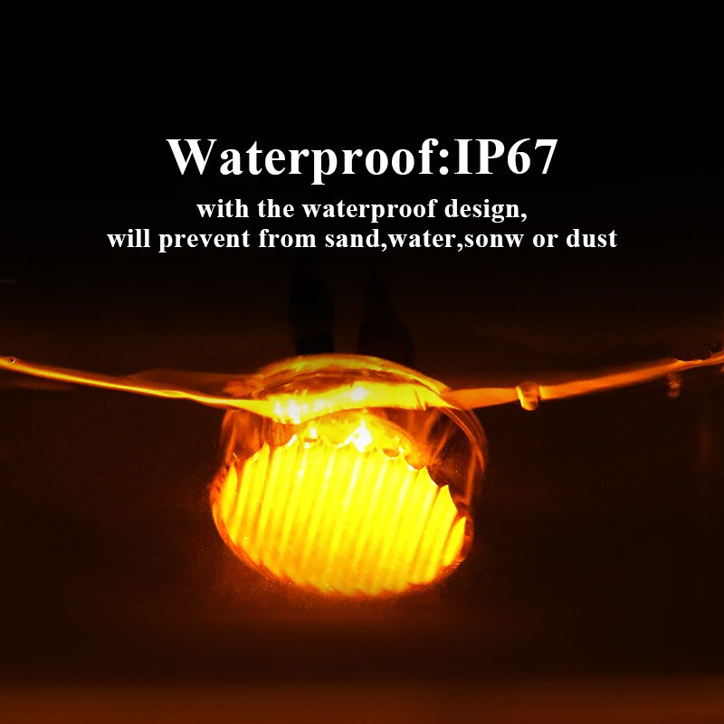 2.5" DOT Amber Red Round Car Led Side Direction Clearance Light for Bus and Truck Trailer