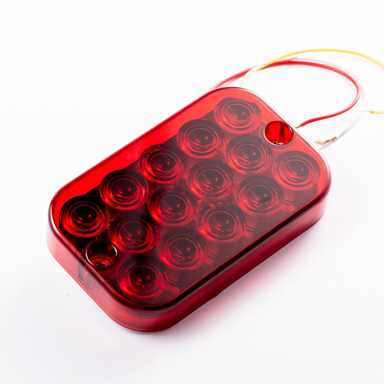 Newly Developed 5inch 12V Rectangle Red LED Truck Stop Turn Tail signal Lamps Lights From China