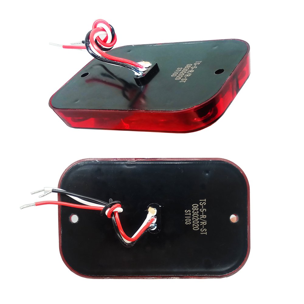 Newly Developed 5inch 12V Rectangle Red LED Truck Stop Turn Tail signal Lamps Lights From China