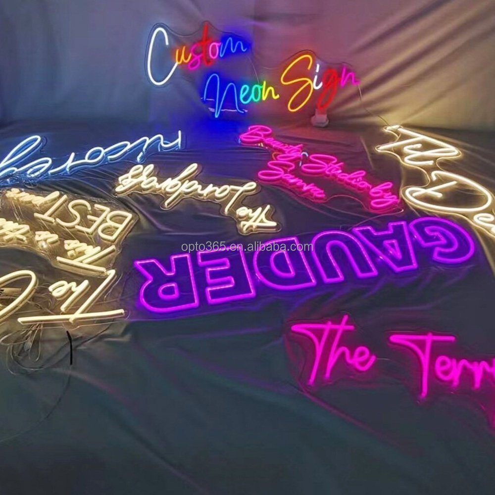 LED Dropshipping Customized Letter Logo Sign Wholesale No MOQ Wedding Home Room Decor Neon Business Sign