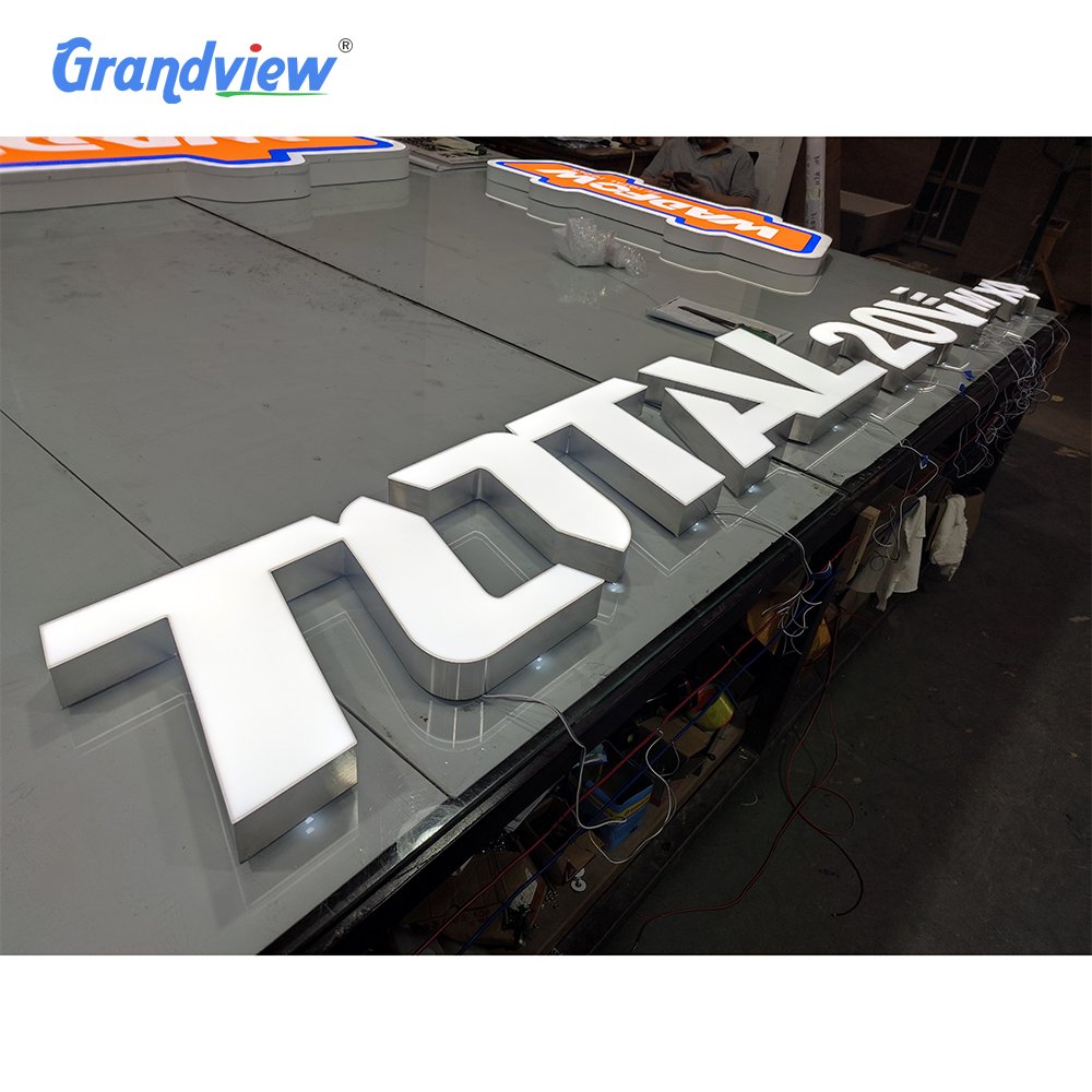 Cheap Full Lighting Acrylic Channel Letter Business Outdoor Light Front Lit Channel Letter Sign