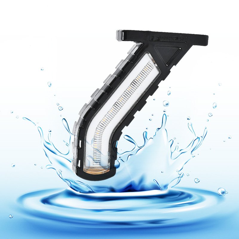24V 12V Truck Side Lights Running Water Tail Lights Waterproof RV Trailer LED Outline Marker Lighting Neon Stalk Indicator Lamp